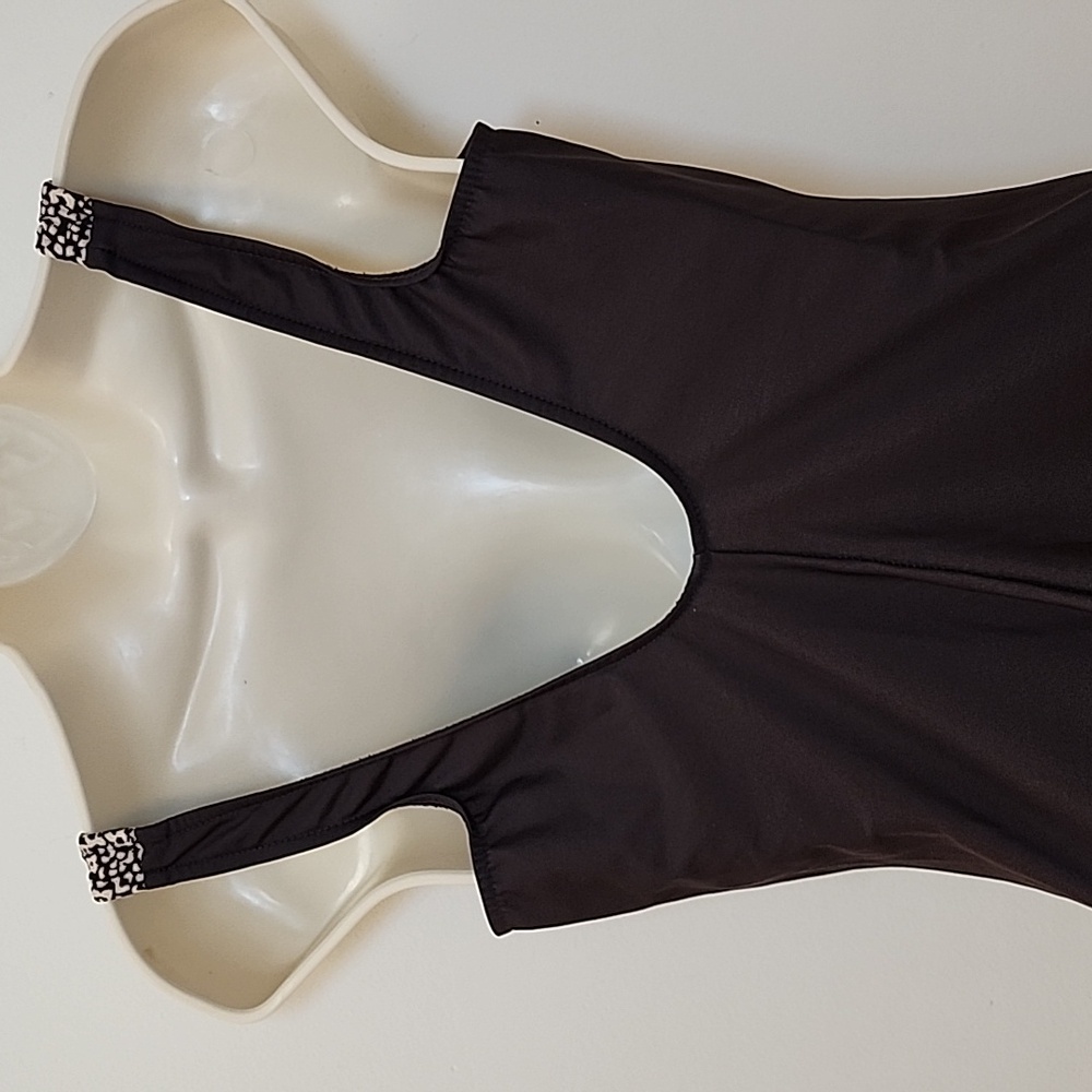 Miraclesuit Brown Leopard Print Slimming One Piece Swimsuit Beach Pool Size 10 - Picture 8 of 16